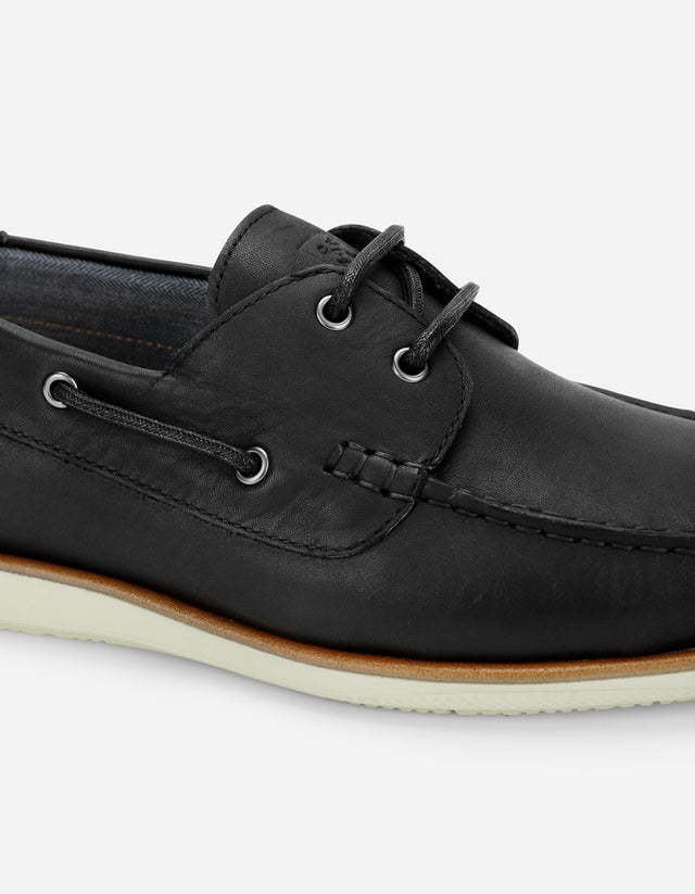 Zapatos Náuticos Hombre X-Light Cuero Dockwalk-0-01 Negro