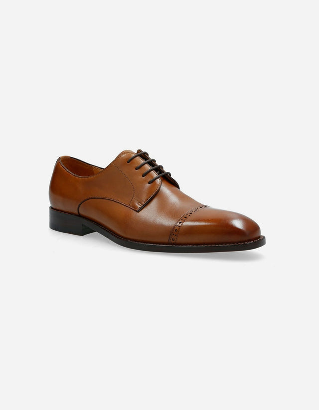 Zapatos Formal Hombre Cuero Suela Dommer-0-05-Brandy