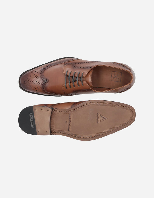 Zapatos Formal Hombre Suela Cuero Dommer-0-06 Brandy
