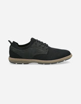 Zapatos Hombre Cuero Y Textil Tejido Dozza-0-19 Negro