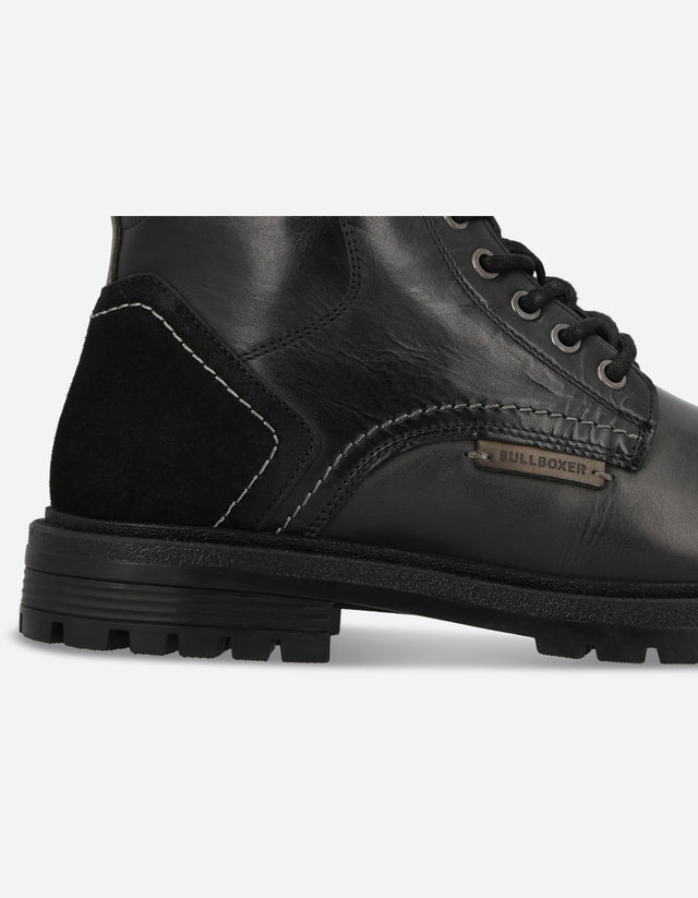 Botines Casual Urbano Hombre Cuero Drift Negro Bullboxer