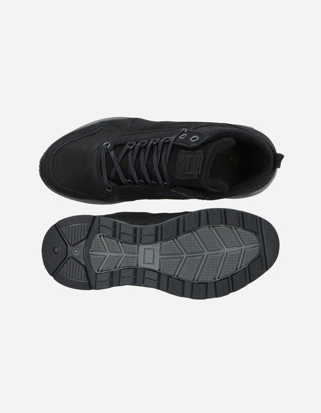 Bullboxer Zapatillas Hombre Caña Alta Cuero Y Textil Dudley-6-05 Negro