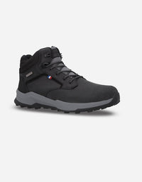 Botines Trekking Waterproof Hombre Cuero Y Textil Elbrus-6-27 Negro