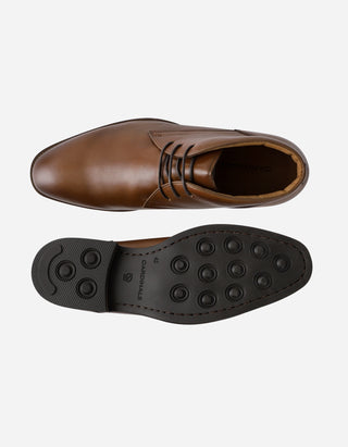 Botín Formal Hombre Cuero Chukka Enfield Brandy