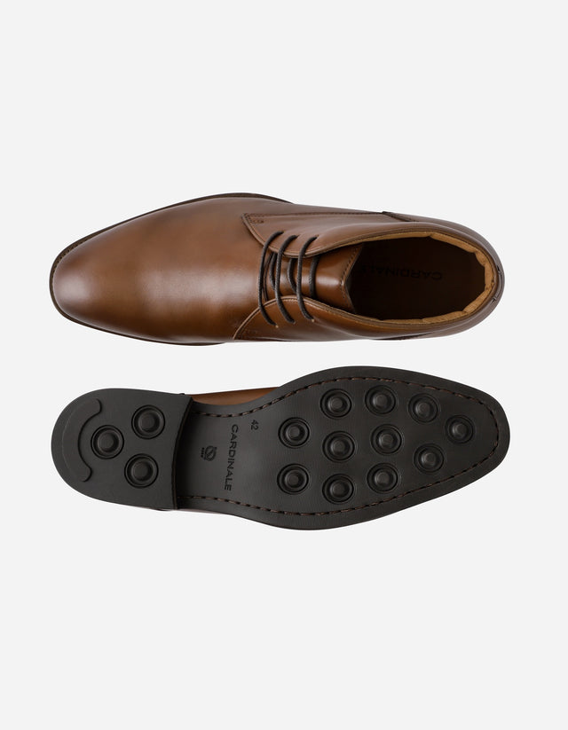 Botín Formal Hombre Cuero Chukka Enfield Brandy