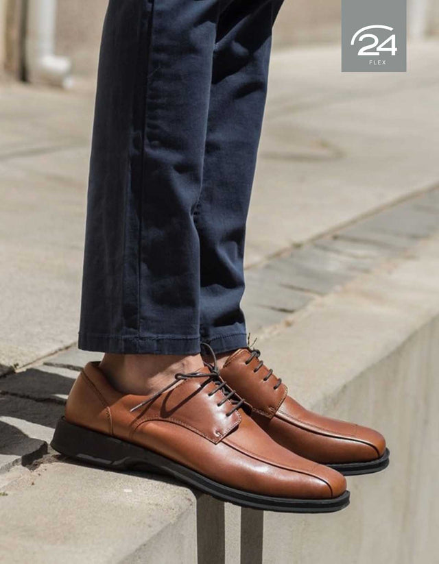 Zapatos Hombre Cuero 24 Flex Financial-0-51-Brandy