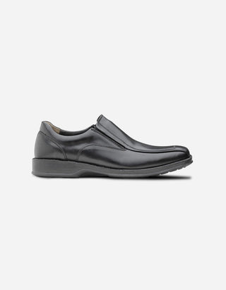 Zapatos Hombre Cuero Slip-On 24 Flex Financial-3-81-Negro