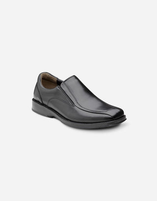 Zapatos Hombre Cuero Slip-On 24 Flex Financial-3-81-Negro