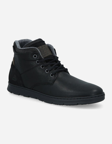 Bullboxer Zapatillas Hombre Caña Alta Cuero Finsbury-6-61 Negro