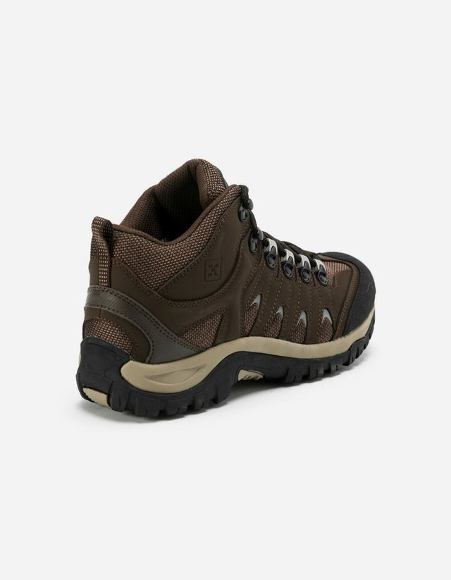 Botines Hombre Cuero Y Textil Outdoor Fiordo-6-22-Cafe1