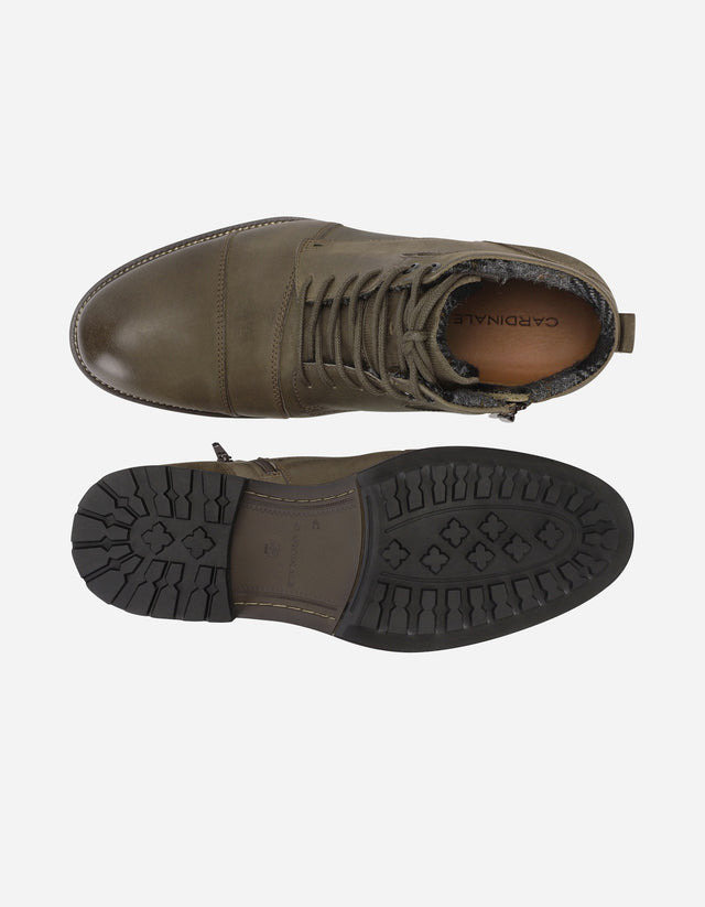 Botines Casual Urbano Hombre Cuero Fitzroy Café