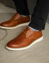 Zapatos Hombre Cuero Flandes-0-55 Brandy