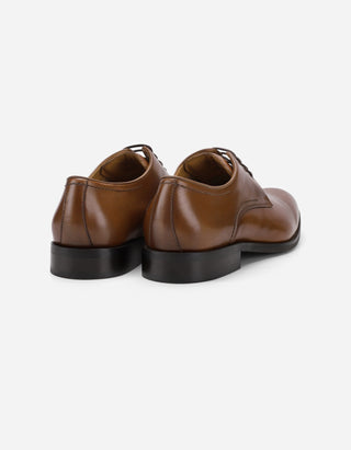 Zapato Formal Hombre Cuero Derby Fortress Brandy