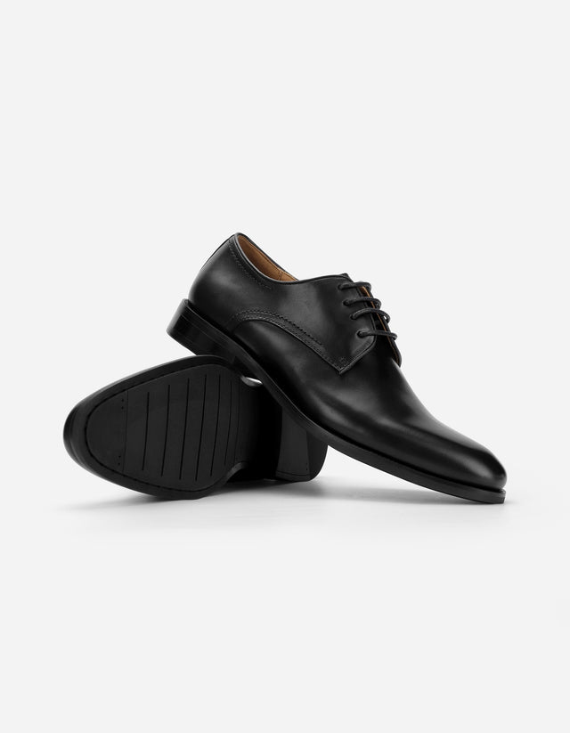 Zapato Formal Hombre Cuero Derby Fortress Negro