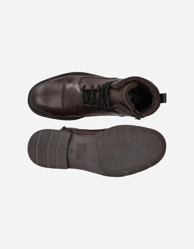 Botines Bototos Urbanos Hombre Cuero Fuse-6-21 Café Bullboxer