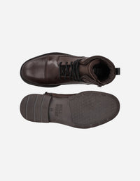 Botines Bototos Urbanos Hombre Cuero Fuse-6-21 Café Bullboxer