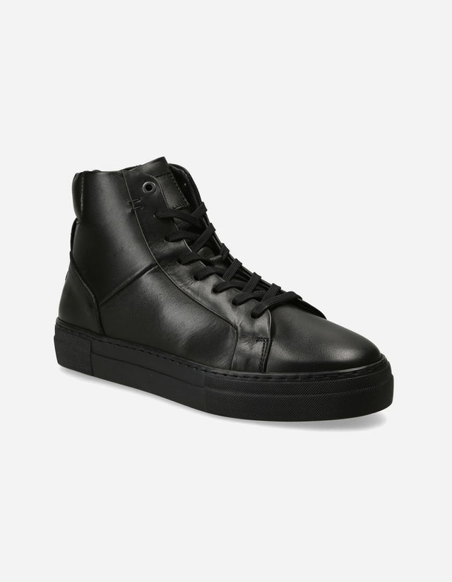 Bullboxer Zapatillas Hombre Caña Alta Cuero Glasgow-6-45 Negro
