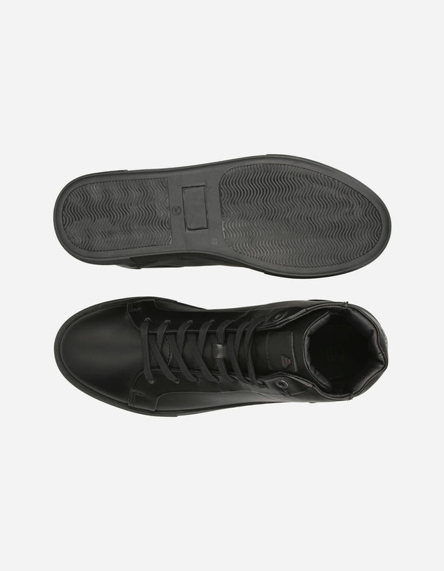 Bullboxer Zapatillas Hombre Caña Alta Cuero Glasgow-6-45 Negro