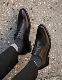 Zapatos Hombre Cordones Cuero Granier-0-86 Negro B