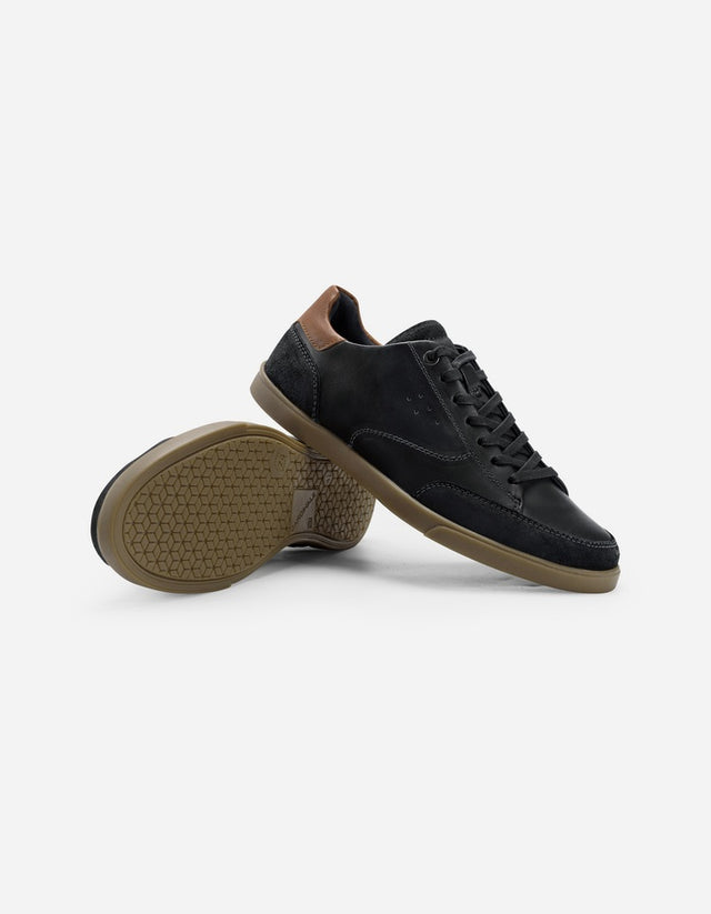 Zapatillas Hombre Cuero Grommet-0-15 Negro