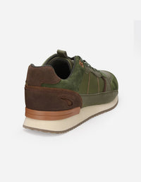 Zapatillas Hombre Cuero Y Textil Harford-0-03 Verde
