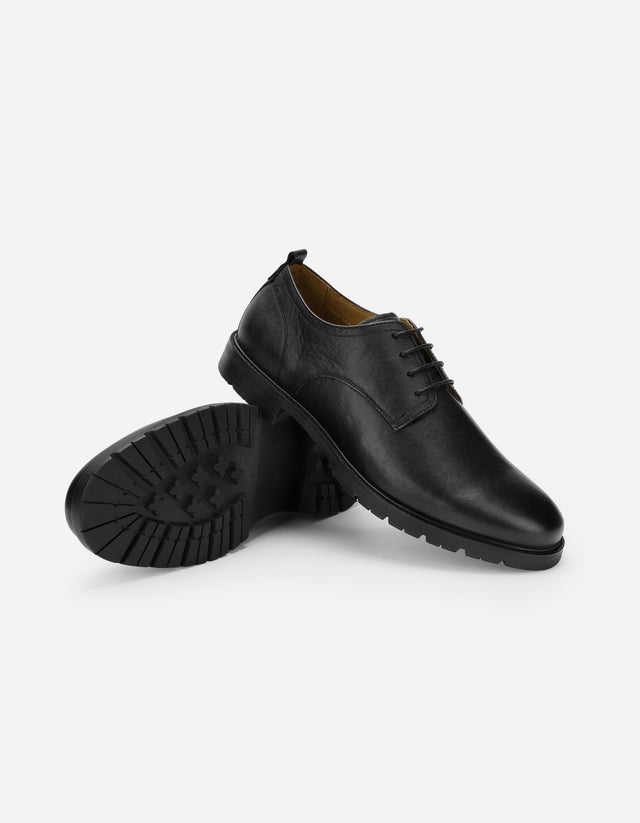 Zapatos Hombre Cuero Harrow-0-02 Negro