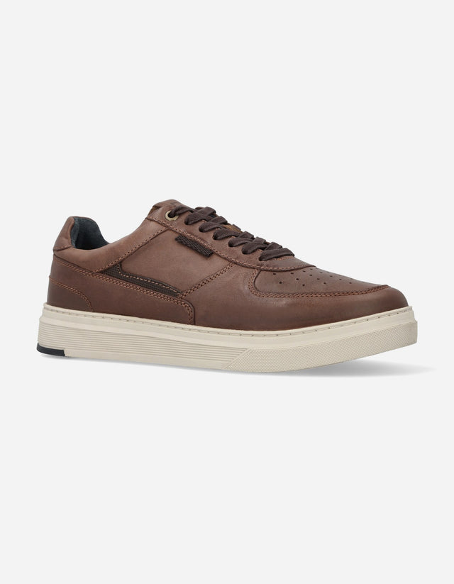 Zapatillas Urbanas Hombre Cuero Honorio Brandy
