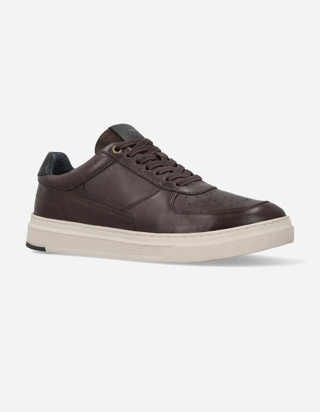 Zapatillas Urbanas Hombre Cuero Honorio Café
