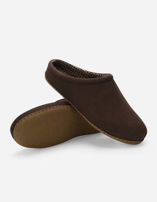 Pantuflas Hombre Textil Hovel-2-02 Café