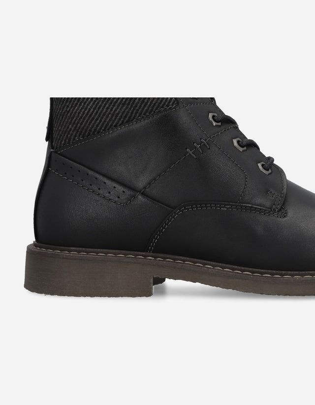 Botines Hombre Cuero Irvine-6-74 Negro