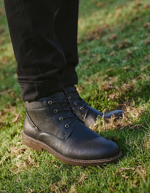 Botines Hombre Cuero Irvine-6-74 Negro