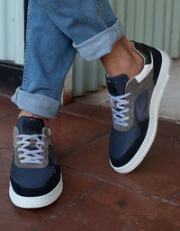 Bullboxer Zapatillas Hombre Cuero Y Textil Kai-0-11 Azul