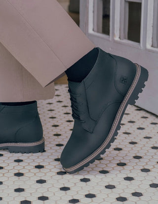 Botines Hombre Cuero Kensington-6-02 Negro