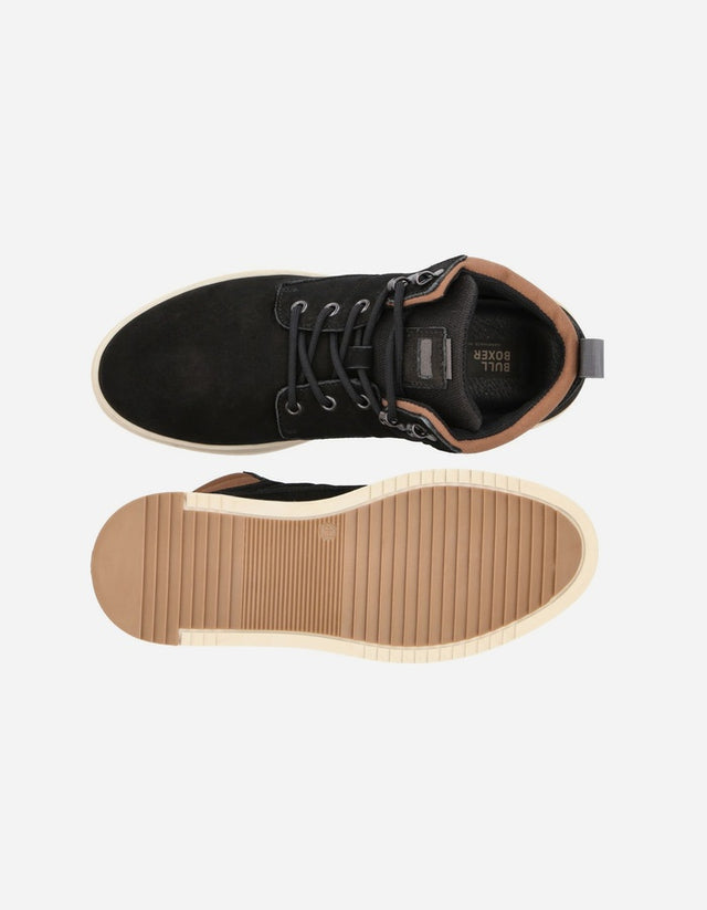 Bullboxer Zapatillas Hombre Caña Alta Cuero Keswick-6-76 Negro