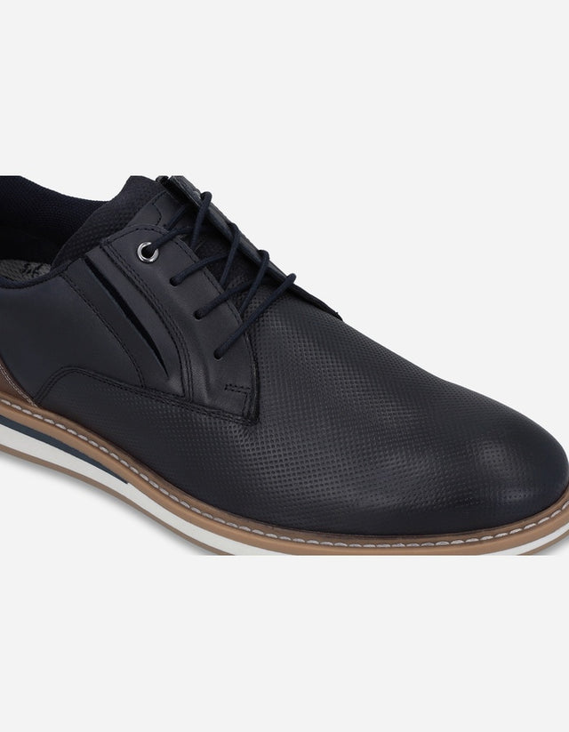 Bullboxer Zapatos Hombre Cuero Laren-0-01 Azul