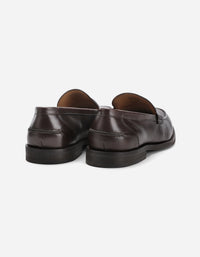 Mocasín Formal Hombre Cuero Penny Loafer Lark Café