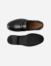 Mocasín Formal Hombre Cuero Penny Loafer Lark Negro