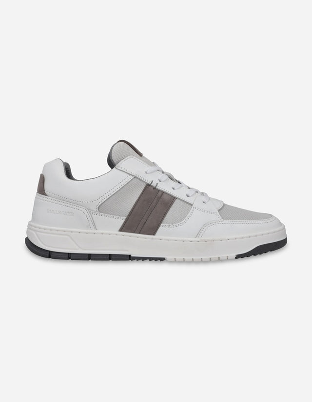 Bullboxer Zapatillas Hombre Urbanas Cuero Y Textil Lochem-0-05 Blanco