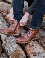 Botines Bototos Hombre Chiporro Cuero Lund-6-11 Brandy