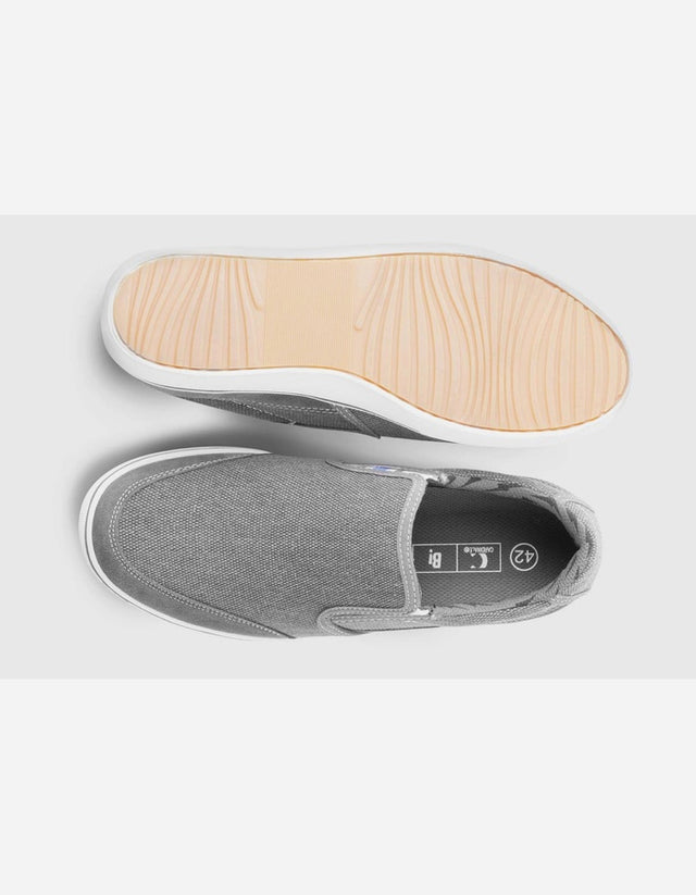 Zapatillas Hombre Slip-On Textil Malibu-3-91-Gris
