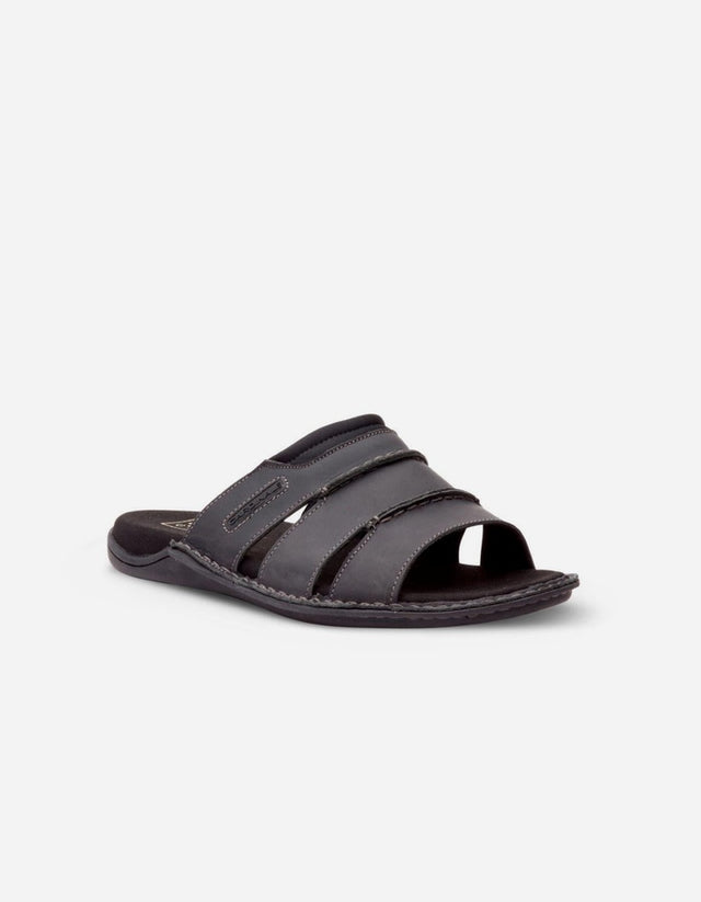 Sandalias Hombre Cuero Mallorca-9-21-Negro