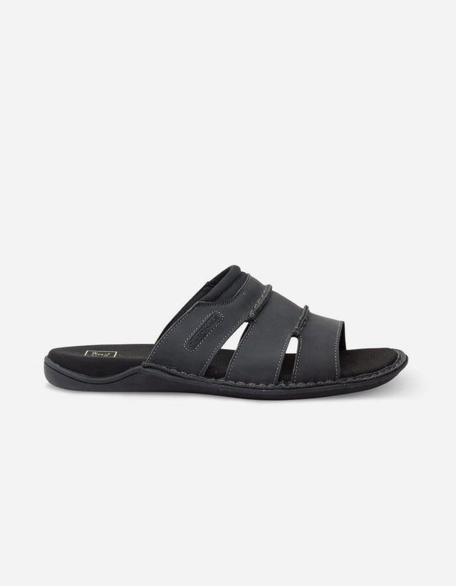 Sandalias Hombre Cuero Mallorca-9-21-Negro