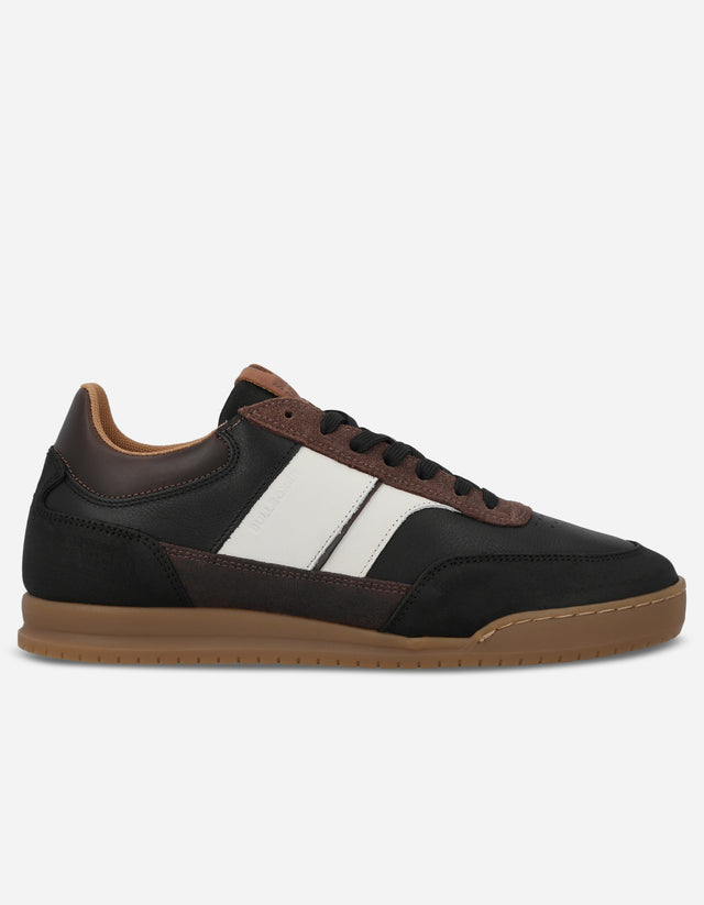 Zapatilla Urbana Hombre Cuero Metro Negro Bullboxer