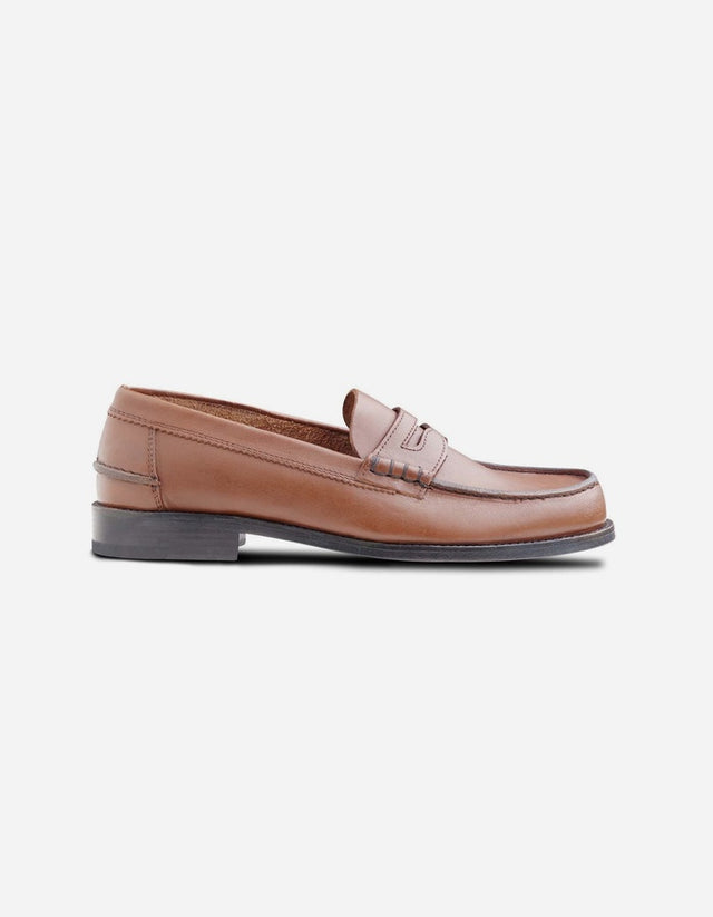 Mocasines Hombre Suela Cuero Moc Arg-5-77 Brandy