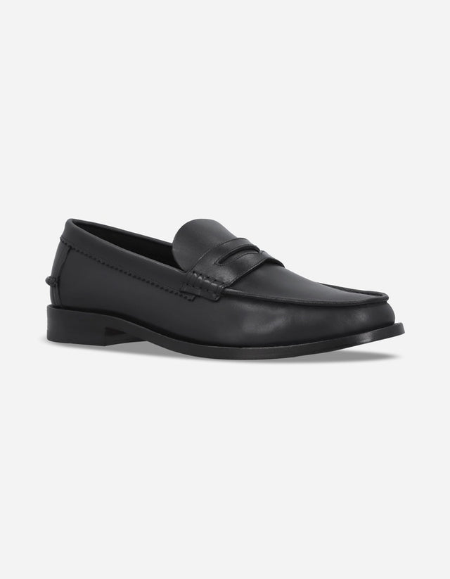 Mocasines Hombre Suela Cuero Moc Arg-5-77 Negro