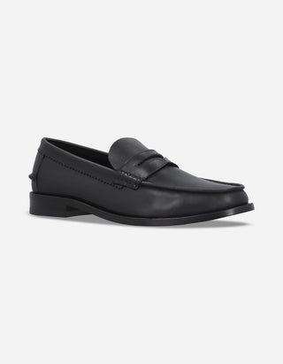 Mocasines Hombre Suela Cuero Moc Arg-5-77 Negro