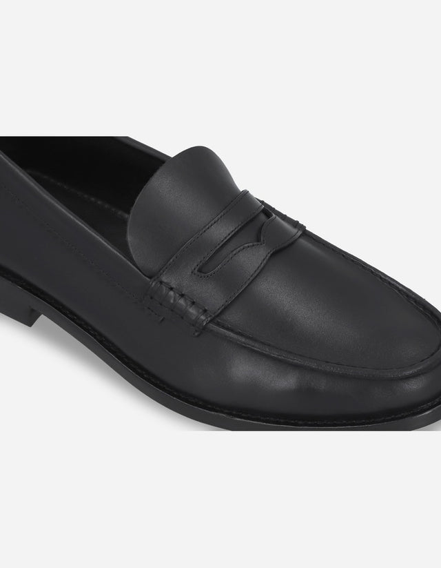 Mocasines Hombre Suela Cuero Moc Arg-5-77 Negro
