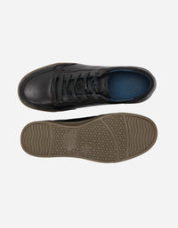 Zapatilla Urbana Hombre Cuero 24 Flex Muelle Negro
