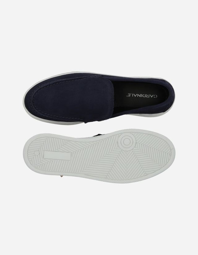 Zapatillas Slip-On Hombre Cuero Murren-4-67 Azul