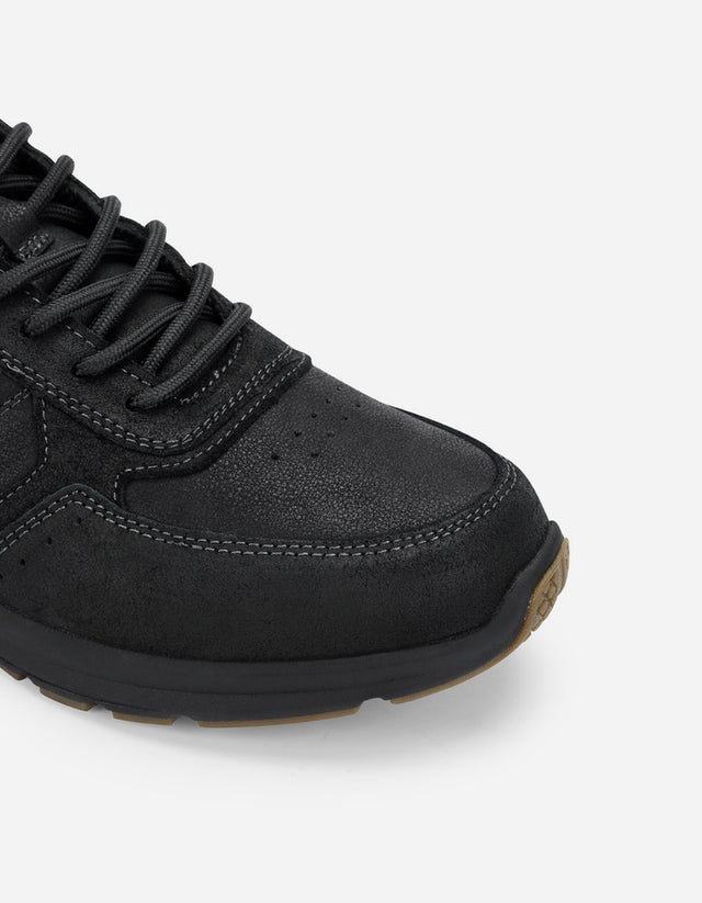 Zapatillas Hombre Cuero Norwest-0-03 Negro